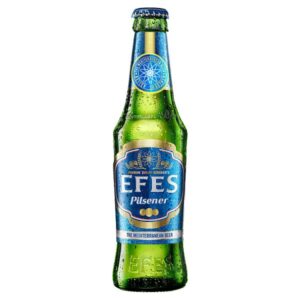 Efes Pilsener Beer Bottle and Can