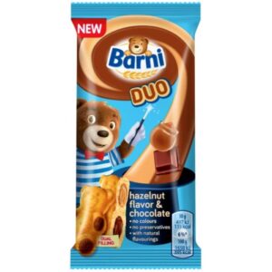 BISCUITS BARNI DUO HAZELNUT FLAVOR CHOCOLATE 30g