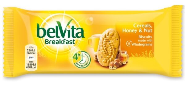 BISCUITS BELVITA HONEY & HAZELNUTS 50g