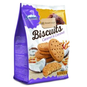 BISCUITS BOROVETS WITH CARAMEL AND COCONUT 100g