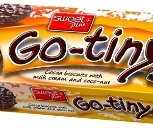 BISCUITS GO-TINY WITH MILK CREME & COCOA-MILK GLAZE AND COCONUT 130g