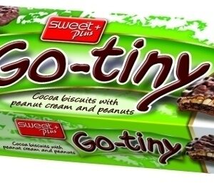 BISCUITS GO-TINY WITH PEANUT CREME AND PEANUTS 130g