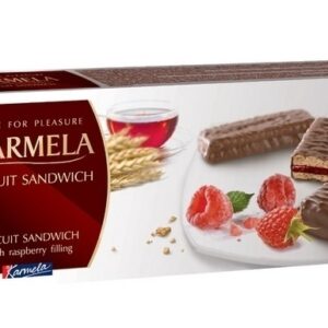 BISCUITS KARMELA SANDWICH RASPBERRY 216g