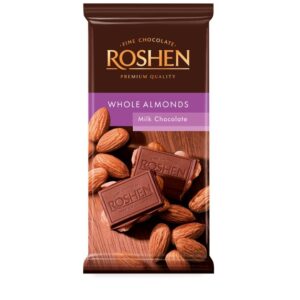 CHICOLATE ROSHEN MILK WITH WHOLE ALMONDS 90g