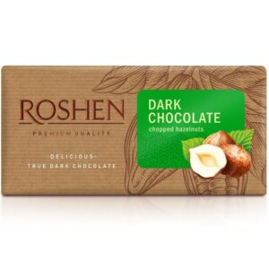 CHOCOLATE ROSHEN DARK WITH CHOPPED HAZELNUT 90g