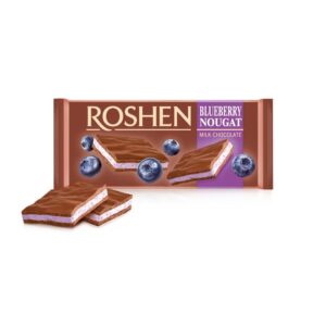 CHOCOLATE ROSHEN MILK WITH BLUEBERRY NOUGAT 90g