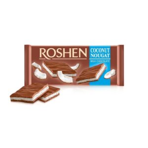 CHOCOLATE ROSHEN MILK WITH COCONUT NOUGAT 90g