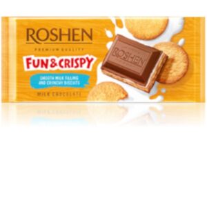 CHOCOLATE ROSHEN MILK WITH MILK FILING AND BISCUT 115g