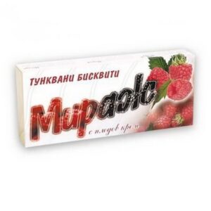 COVERED BISCUITS MIRAGE RASPBERRY 216g