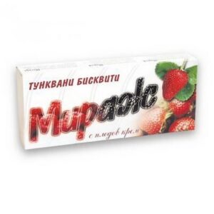 COVERED BISCUITS MIRAGE STRAWBERRY 216g