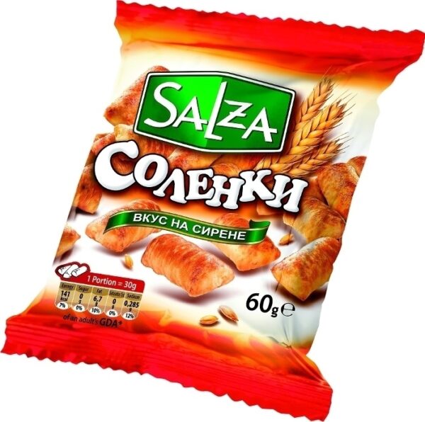 SALZA SALTY BISCUITS WITH CHEESE FLAVOUR 60g